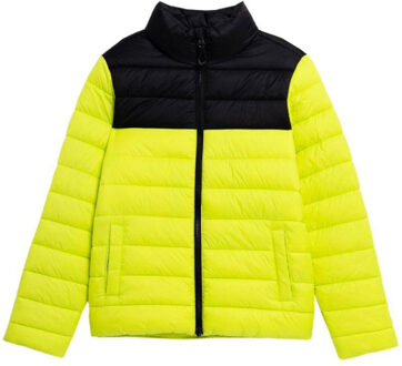 4F Jongens jss23tdjam077 donsjack - maat 140 Groen