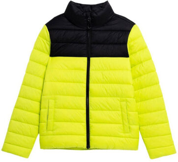 4F Jongens jss23tdjam077 donsjack - maat 152 Groen