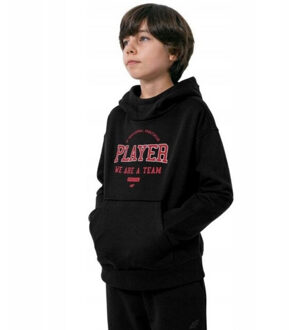 4F Kinder/kinder hjz22 pull over hoodie Zwart - 134
