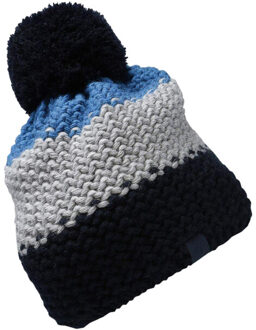 4F Kinder/kinder pom pom muts Grijs - One size