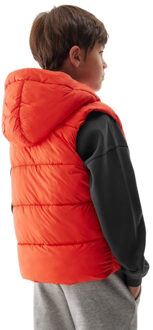4F Kinderen/kids jwaw24tvjam134 bodywarmer met capuchon Rood - 158
