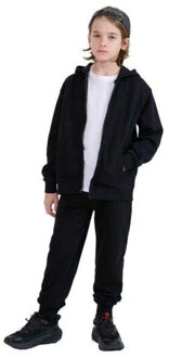 4F Kinderen/kids jwmm00tswsm1859 hoodie met volledige rits Zwart - 164