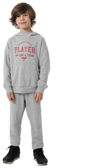 4F Kinderen/kleuters hjz22 jblm006 hoodie - maat 158 Grijs