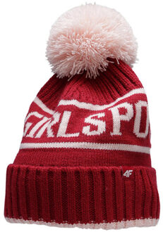 4F Meisjes hjz22 jcad005 muts - maat One size Rood