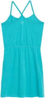 4F Meisjes jss23tdref026 jurk - maat 128 Groen