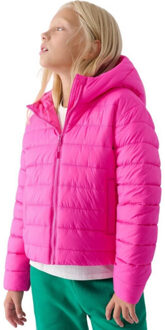 4F Meisjes jwaw24tdjaf449 gewatteerde jas Roze - 152/158