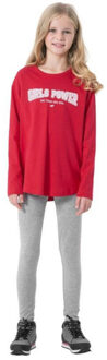 4F Meisjes meisjes power t-shirt - maat 140 Rood