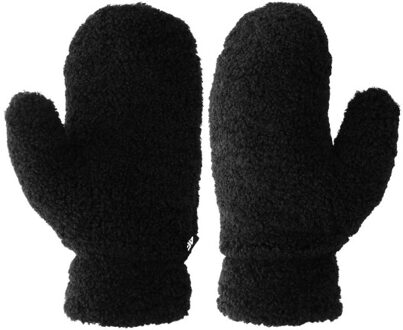 4F U088 pluche handschoenen voor volwassenen Zwart - One size