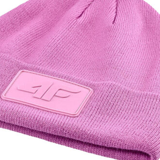 4F U433 beanie met logo Roze - One size