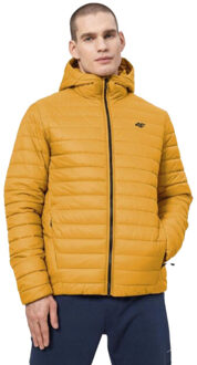 4F Waterdichte synthetische donsjas voor heren Geel