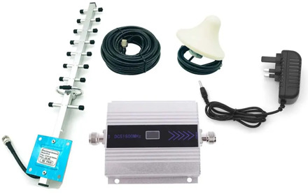4G 1800MHz LTE DCS Mobile Signal Booster GSM Repeater LTE Amplifier + Yagi Mobile Cellphone Signal Booster Repeater Amplifier