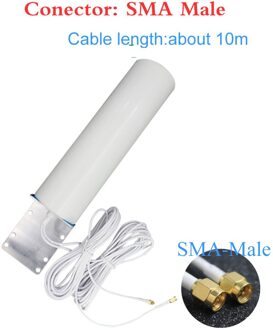 4G Lte Antenne 3G 4G Antena SMA-M Outdoor Antenne Met 10M Meter Sma Mannelijke CRC9 TS9 connector Voor 3G 4G Router Modem SMA-M-10Meter