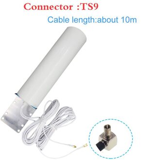 4G Lte Antenne 3G 4G Antena SMA-M Outdoor Antenne Met 10M Meter Sma Mannelijke CRC9 TS9 connector Voor 3G 4G Router Modem TS9-10Meter