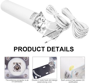 4G Lte Antenne 3G 4G Externe Antenne Outdoor Antenne Met 5M Dual Slider CRC9/TS9/Sma Connector Voor 3G 4G Router Modem CRC9 connector