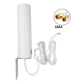 4G Lte Tv Antenne 12Dbi 4G Antenne Externe Antenne 4G Outdoor Antenne Dual Slider CRC9/TS9/Sma 5M Connector Modem Router