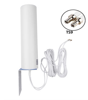 4G Lte Tv Antenne 12Dbi 4G Antenne Externe Antenne 4G Outdoor Antenne Dual Slider CRC9/TS9/Sma 5M Connector Modem Router