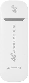 4G LTE WiFi Modem 150Mbps Portable WiFi USB WiFi Dongle with WiFi Hotspot for Europea Asia and Africa Region(White)