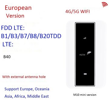 4G Router Mifi Ondersteunt 5G Sim-kaart 4G Wifi Router 150Mbps Auto Mobiele Wifi Hotspot Met sim Card Slot