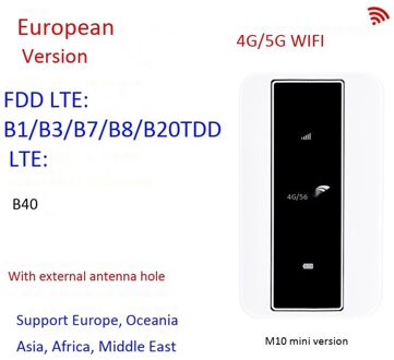 4G Router Mifi Ondersteunt 5G Sim-kaart 4G Wifi Router 150Mbps Auto Mobiele Wifi Hotspot Met sim Card Slot