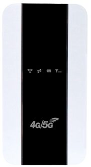 4G Wifi Router Draagbare Mifi Ondersteunt 4G/5G Sim Card 150Mbps Router Auto Mobiele Wifi hotspot Router wit