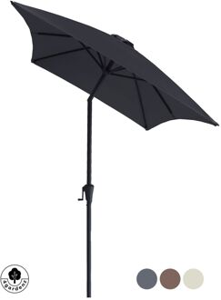 4gardenz® Parasol Rechthoek 150X250cm Kantelbaar Balkonparasol Grijs