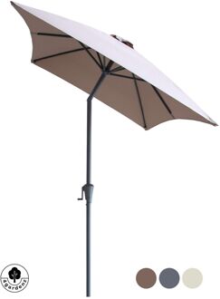 4gardenz® Parasol Rechthoek 150x250cm Kantelbaar Balkonparasol Taupe