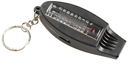 4IN1 Kompas Thermometer Whistle Vergrootglas Veelzijdig Met Sleutelhanger Travel