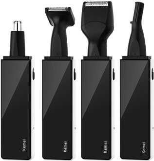 4in1 oplaadbare neus trimmer baard trimer voor mannen wenkbrauwen gezicht neus haar trimmer voor neus oren schoonmaken ontharing apparaat KM6670