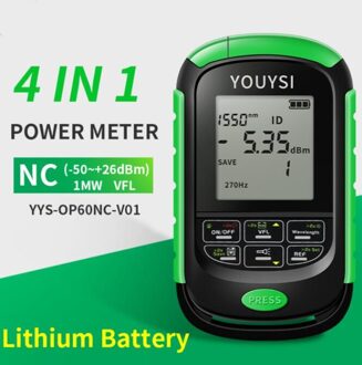4in1 Optische Power Meter Led Light Visual Fault Locator Netwerkkabel Test Glasvezel Tester 5Km 15Km 30Km Vfl OP60NC-V01 5KM