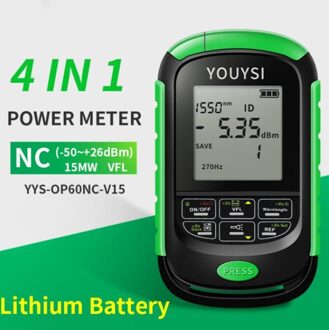 4in1 Optische Power Meter Led Light Visual Fault Locator Netwerkkabel Test Glasvezel Tester 5Km 15Km 30Km Vfl OP60NC-V15 15KM