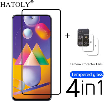 4in1 Protective Glass For Samsung Galaxy M31S Tempered Glass for Samsung Galaxy M31S M11 A11 A31 A21S Camera Screen Protector