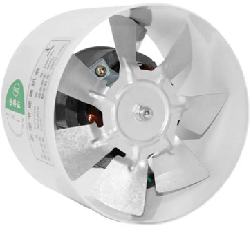 4Inch Air Ventilator Metal Pipe Air Ventilation Exhaust Fan Mini Extractor Bathroom Toilet Wall Fan