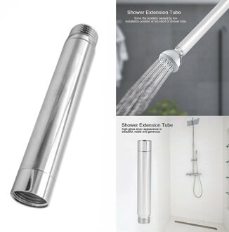 4Inch Rvs Installeren Voor Badkamer Duurzaam Silver Home Universele Ronde Handheld Anti-Roest Douche Verlengbuis