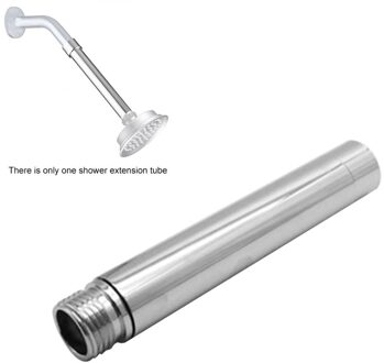 4inch Universal Handheld Shower Extension Tube Accessories Silver Durable Round Leakproof Stainless Steel For Bathroom Home