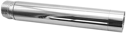 4Inch Universele Douche Verlengbuis Accessoires Handheld Thuis Installeren Duurzaam Voor Badkamer Ronde Zilveren Roestvrij Staal