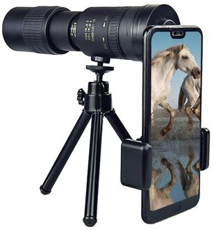 4K 10-300x40mm Super Tele Zoom Monoculaire Telescoop Draagbare Voor Reizen Strand Ondersteunt Smartphone Om Foto 'S Outdoor