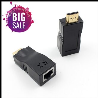 4K 3D Hdmi 1.4 30M Extender RJ45 Over Cat 5e/6 Netwerk Lan Ethernet Adapter-grote Verkoop