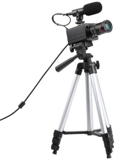 4K HD Camera Computer Camera USB Webcam 10X Optical Zoom Manual Focus Auto Exposure Compensation with Microphone Tripod