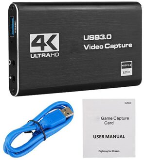4K Hdmi-Compatibele Game Video Capture Card USB3.0 1080P Grabber Dongle Hdmi Capture Card Voor Obs Vastleggen game Capture Card