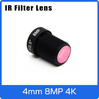 4K Lens Met Ir Filter 8Megapixel Fixed M12 1/2.5 Inch 4 Mm Voor Sony IMX317/IMX179 4K Action Camera Of Sport Camera
