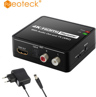 4K x 2K HDMI naar HDMI en Optische TOSLINK SPDIF + L/R Stereo Audio Extractor Converter met ARC Functie HDMI Audio Splitter