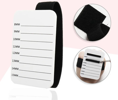 4Kinds Fake Eyelash Tray Strip Stand Holder With Belt Eyelash Extensions Hand Plate Eye Lash Grafting Palette Tool 7-14mm/8-15mm