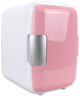 4L Auto Koelkast Koud En Warm Kleine Koelkast Auto Thuis Dual-Use Kleine Huishoudelijke Koelkast roze(car home)