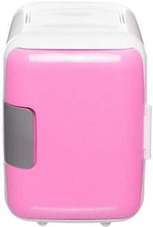 4L Auto Thuisgebruik Koelkasten Ultrastille Bier Koeler Auto Mini Koelkasten Vriezer Koeling Verwarming Doos Koelkast Cool Dual- gebruik Car plug roze