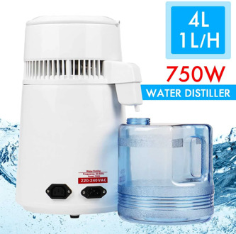 4L Home Pure Water Distiller Filter Water Distilled Machine Dental Distillation Purifier Equipment Stainless Steel Plastic Jug