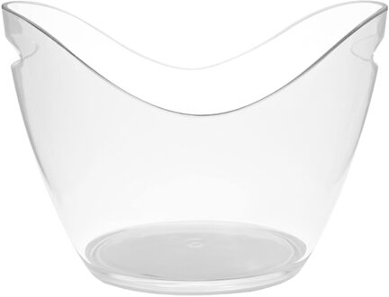 4L Ijsemmer Feestartikelen Bbq Bar Hotel Met Handvatten Wijnkoeler Transparante Plastic Huis Keuken Ingots Vorm Grote Capaciteit