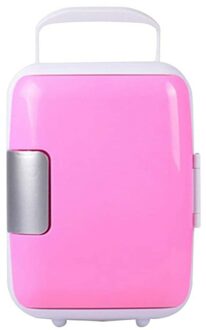 4L Voertuig Auto Koelkast Koud En Mini Portable Outdoor Koelkast Vissen Camping Wandelen Gebruikt Kleine Koelkast Roze