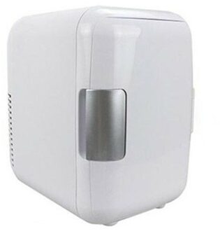 4L Voertuig Auto Koelkast Koud En Mini Portable Outdoor Koelkast Vissen Camping Wandelen Gebruikt Kleine Koelkast wit