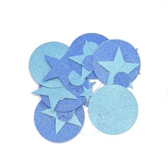 4M Glitter Spiegel Papier Banner Zwart Goud Zilver Star Ronde Papier Garland Voor Bruiloft 30th Verjaardag Party Home Decor vlag Banner B04