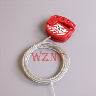 4mm 6mm Multipurpose rode kabel lockout 2 meter voor verstelbare PVC kabel Lockouts Tagout 4mm kabel lockout